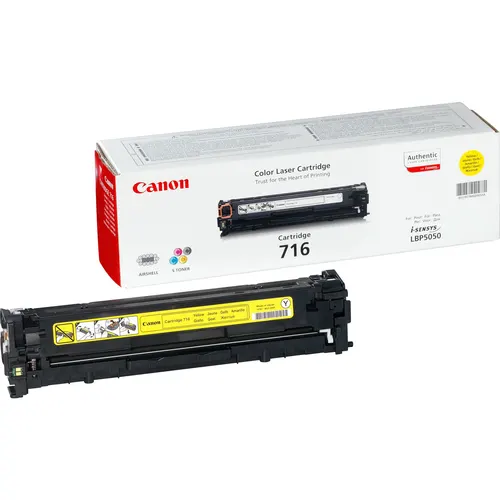 Canon 716 Y kaseta z tonerem 1 szt. Oryginalny Żółty