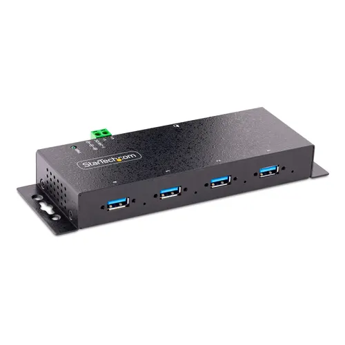 StarTech.com 5G4AINDNP-USB-A-HUB huby i koncentratory USB 3.2 Gen 1 (3.1 Gen 1) Type-B 5000 Mbit/s Czarny