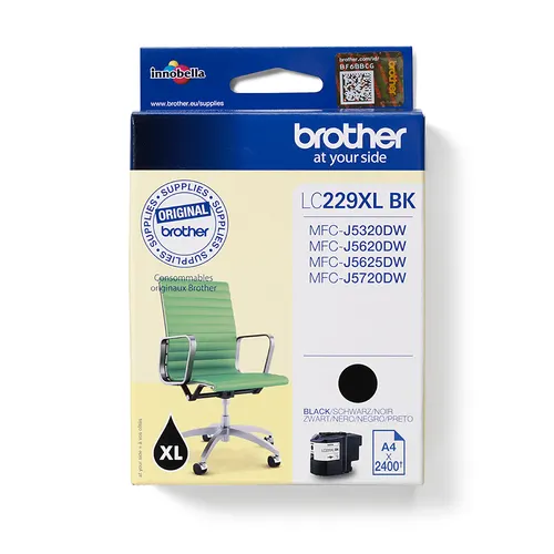 Brother LC229XLBK nabój z tuszem 1 szt. Oryginalny Czarny