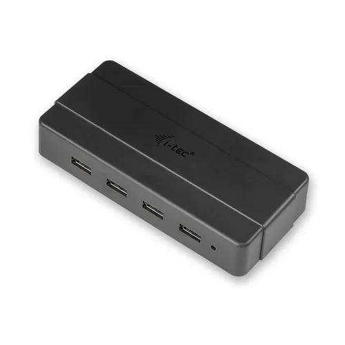 i-tec U3HUB445 huby i koncentratory USB 3.2 Gen 1 (3.1 Gen 1) Type-B 5000 Mbit/s Czarny