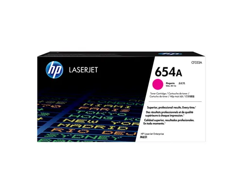 HP 654A oryginalny purpurowy toner LaserJet