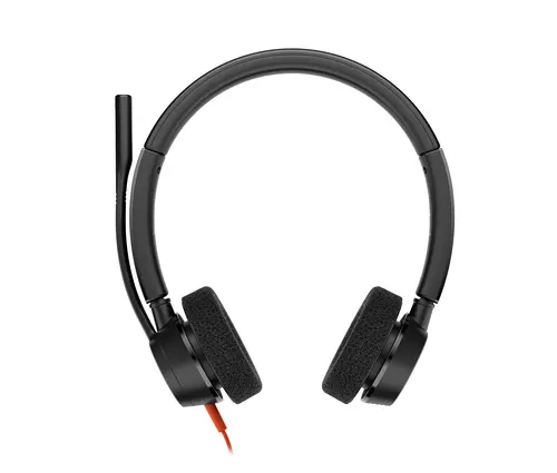 HP Poly Zestaw słuchawkowy stereo Poly Blackwire 3325 USB-C z certyfikatem Microsoft Teams + wtyczka 3,5 mm + przejściówka USB-C/A