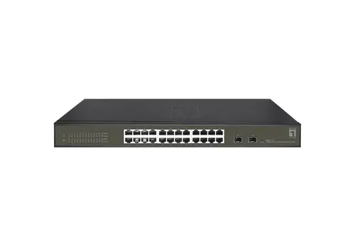 LevelOne GES-2126 przełącznik sieciowy Zarządzany L2 Gigabit Ethernet (10/100/1000) Czarny