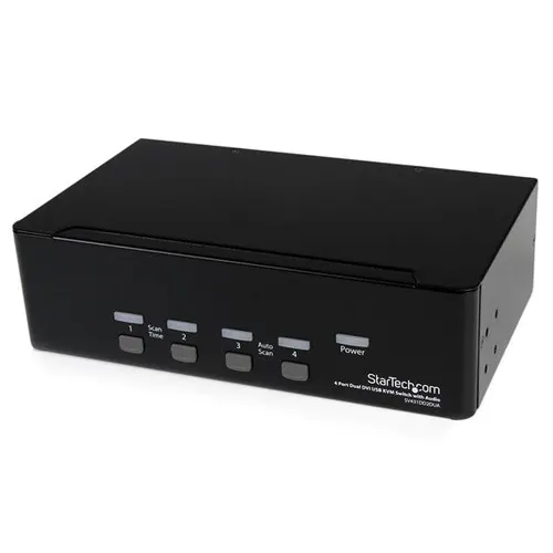 StarTech.com SV431DD2DUA przełącznik KVM Czarny