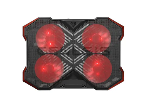 GENESIS Oxid 260 podkładka chłodząca do laptop 43,9 cm (17.3") 1010 RPM Czarny, Czerwony