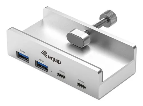 Equip 128967 huby i koncentratory USB 3.2 Gen 1 (3.1 Gen 1) Type-A 5000 Mbit/s Aluminium