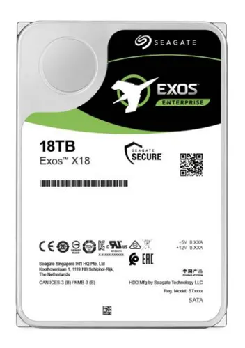 Seagate Enterprise ST18000NM004J dysk twardy 18 TB 7200 RPM 256 MB 3.5" SAS