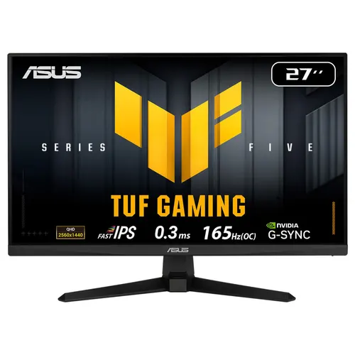 ASUS TUF Gaming VG27AQE5A monitor komputerowy 68,6 cm (27") 2560 x 1440 px Quad HD LED Czarny