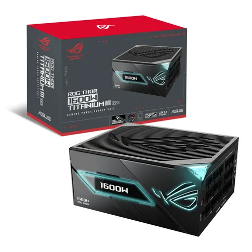 ASUS ROG -THOR-1600T3-GAMING-EVO moduł zasilaczy 1600 W 20+4 pin ATX ATX Szary