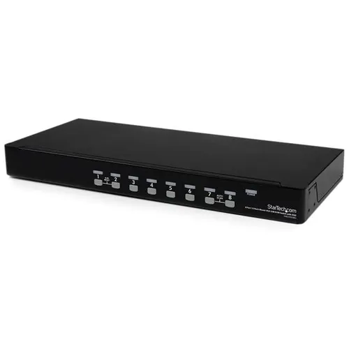 StarTech.com SV831DUSBU przełącznik KVM Możliwości montowania w stelażu Czarny