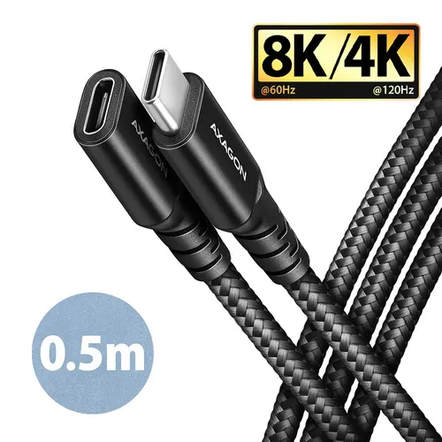 Axagon BUCM32-CF05AB kabel USB USB 3.2 Gen 2x2 0,5 m USB C 20 Gbit/s 240 W Czarny