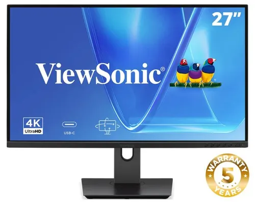 Viewsonic VG Series VG2719U-4K monitor komputerowy 68,6 cm (27") 3840 x 2160 px 4K Ultra HD LED Czarny