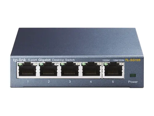TP-Link TL-SG105 Nie zarządzany Gigabit Ethernet (10/100/1000) Czarny
