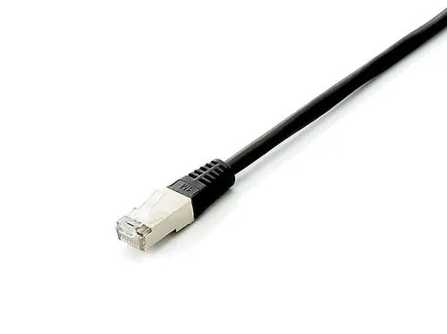 Equip 645690 kabel sieciowy Czarny 1 m Cat6a S/FTP (S-STP) Okrągły