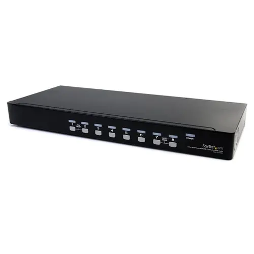 StarTech.com SV831DUSBAU przełącznik KVM Możliwości montowania w stelażu Czarny