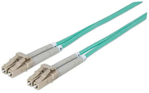 Intellinet 750097 kabel InfiniBand / światłowodowy 10 m LC Kolor Aqua
