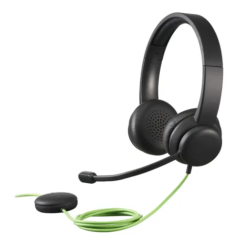 Acer GP.HDS11.01N słuchawki/zestaw słuchawkowy Przewodowa Opaska na głowę Połączenia/muzyka USB Typu-A Czarny