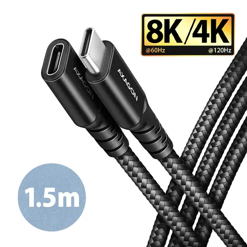 Axagon BUCM32-CF15AB kabel USB USB 3.2 Gen 2x2 1,5 m USB C 20 Gbit/s 240 W Czarny