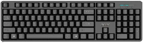 Acer USB Wired Keyboard klawiatura Dom/Biuro QWERTY Amerykański międzynarodowy Czarny