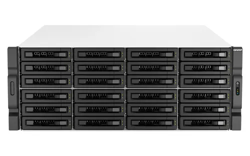 QNAP TS-H3087XU-RP NAS Rack (4U) Intel Xeon E E-2378 64 GB DDR4 0 TB QuTS hero Czarny, Biały