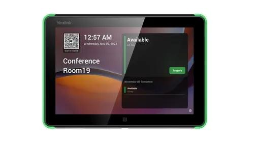 Yealink Room Panel E2 20,3 cm (8") 1280 x 800 px LCD 802.11a, 802.11b, 802.11g, Wi-Fi 5 (802.11ac) Czarny Bluetooth