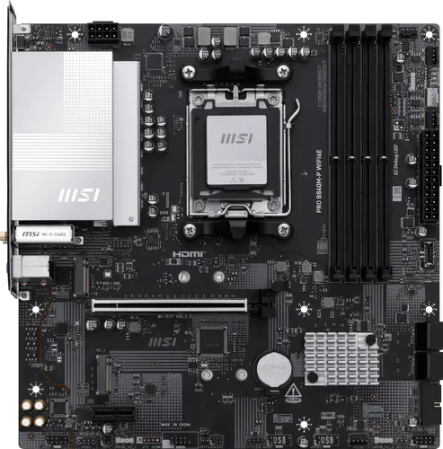 MSI PRO B840M-P WIFI6E płyta główna AMD B840 Gniazdo AM5 micro ATX