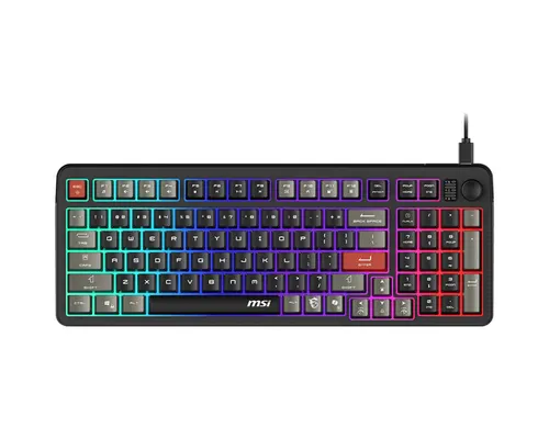 MSI FORGE GK110 klawiatura Gaming USB QWERTY US English Czarny