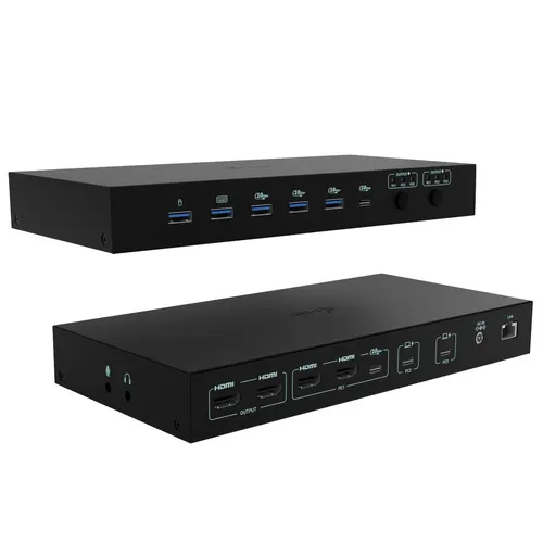 i-tec C31KVMDOCKPDPRO stacja dokująca Przewodowa USB 3.2 Gen 1 (3.1 Gen 1) Type-C Czarny