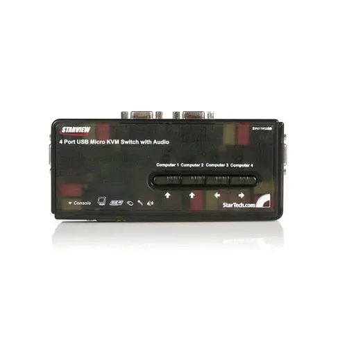 StarTech.com SV411KUSB przełącznik KVM Czarny