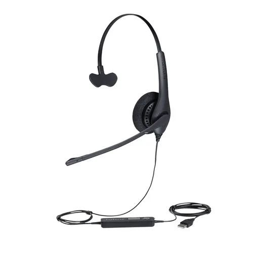 Jabra Biz 1500 Zestaw słuchawkowy Przewodowa Opaska na głowę Biuro/centrum telefoniczne Bluetooth Czarny, mono, USB