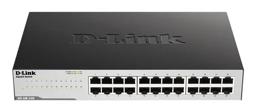 D-Link GO-SW-24G Nie zarządzany L2 Gigabit Ethernet (10/100/1000) 1U Czarny