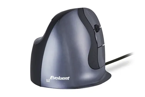 BakkerElkhuizen Evoluent D myszka Biuro Dla praworęcznych USB Typu-A Laser 3200 DPI, rozmiar L