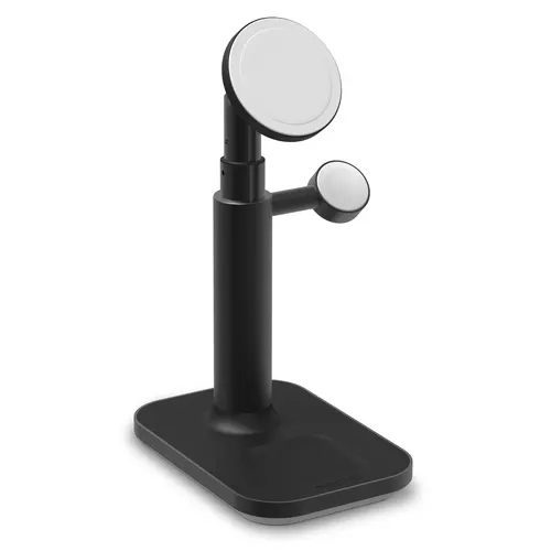 mophie 401311461 ładowarka do urządzeń przenośnych Smartfon, Smartwatch, Słuchawki, Zestaw słuchawkowy Czarny USB Bezprzewodowe ładowanie Szybkie ładowanie Wewnętrzna