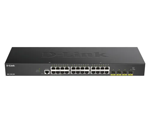 D-Link DGS-1250-28X przełącznik sieciowy Zarządzany L3 Gigabit Ethernet (10/100/1000) Czarny