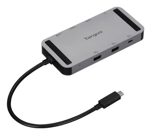 Targus DOCK429GL stacja dokująca Przewodowa USB4 Srebrny