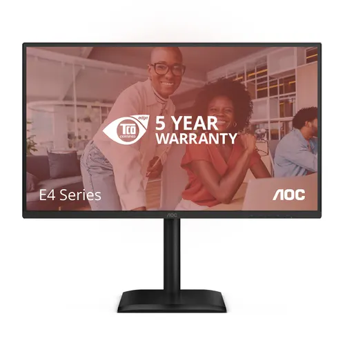 AOC 27E4U monitor komputerowy 68,6 cm (27") 1920 x 1080 px Full HD LED Czarny