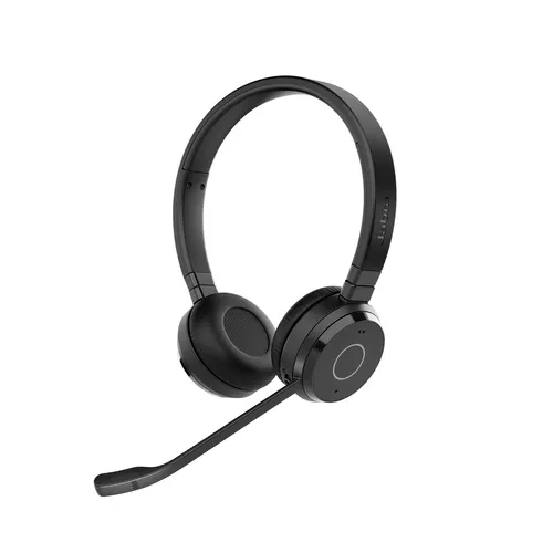 Jabra Evolve 65 TE Zestaw słuchawkowy Przewodowy i Bezprzewodowy Opaska na głowę Biuro/centrum telefoniczne USB Typu-A Bluetooth Czarny, stereo, MS Teams