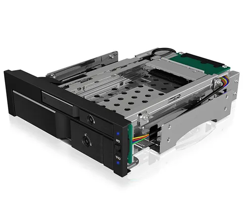 ICY BOX IB-173SSK 13,3 cm (5.25") Taca napędu pamięci masowej Czarny
