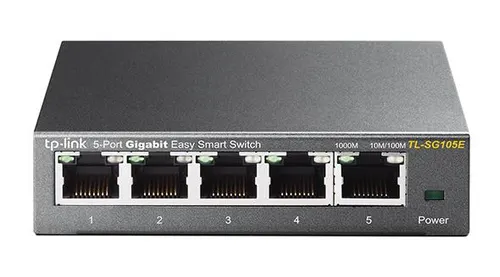 TP-Link TL-SG105E Zarządzany L2 Gigabit Ethernet (10/100/1000) Czarny