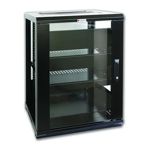 Techly I-CASE AV-2115BKTY stojak 15U Stojak wolnostojący Czarny
