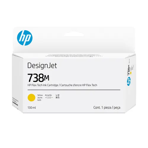HP 738M 130-ml Yellow DesignJet Ink Cartridge