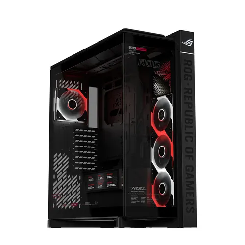 ASUS ROG CRONOX GR801 CURVE TG ARGB BLACK Midi Tower Czarny