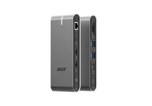 Acer HP.DSCAB.022 stacja dokująca Przewodowa USB 3.2 Gen 1 (3.1 Gen 1) Type-C Srebrny