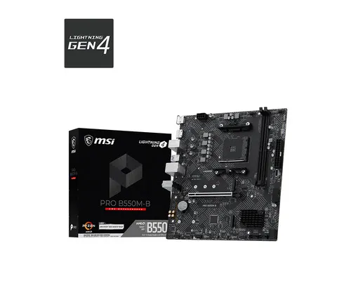 MSI PRO B550M-B płyta główna AMD B550 Socket AM4 micro ATX