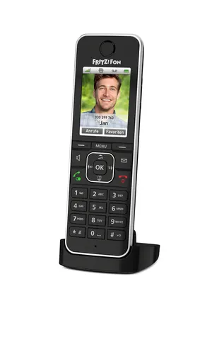 Fon FRITZ! C6 Telefon w systemie DECT Nazwa i identyfikacja dzwoniącego Czarny