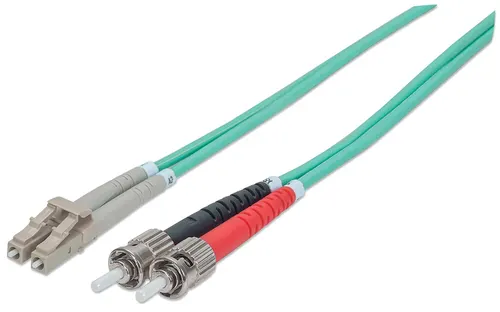 Intellinet 751124 kabel InfiniBand / światłowodowy 3 m ST LC Kolor Aqua