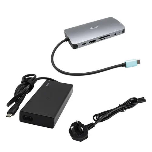 i-tec Metal C31NANOVGA77WUK stacja dokująca Przewodowa USB 3.2 Gen 1 (3.1 Gen 1) Type-A + Type-C Srebrny