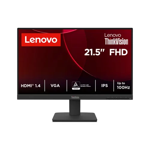 Lenovo ThinkVision S22-4e monitor komputerowy 54,6 cm (21.5") 1920 x 1080 px Full HD LED Czarny