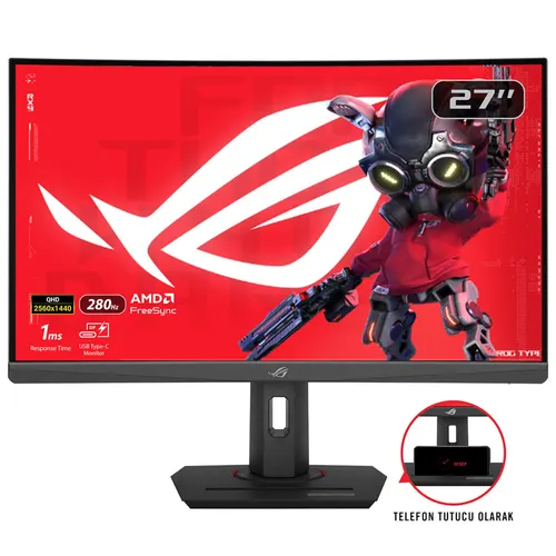 ASUS ROG Strix XG27WCMS monitor komputerowy 68,6 cm (27") 2560 x 1440 px Quad HD LCD Czarny