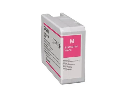 Epson SJIC55(M) nabój z tuszem 1 szt. Oryginalny Purpurowy